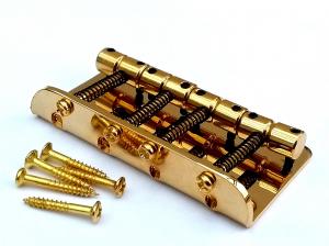 4 STRING GOLD JAZZ BASS GUITAR BRIDGE PRECISION